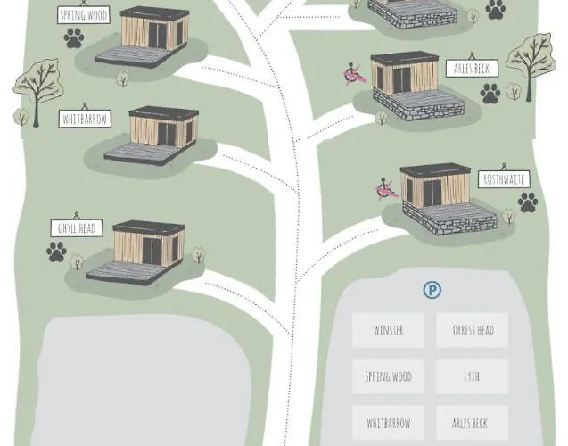 山林小屋 District Woodland Pods - Winster, Bowness-on-windermere Winster (Cumbria)